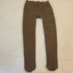 Fleece Lined Footed Legging Tights medium/large GUC